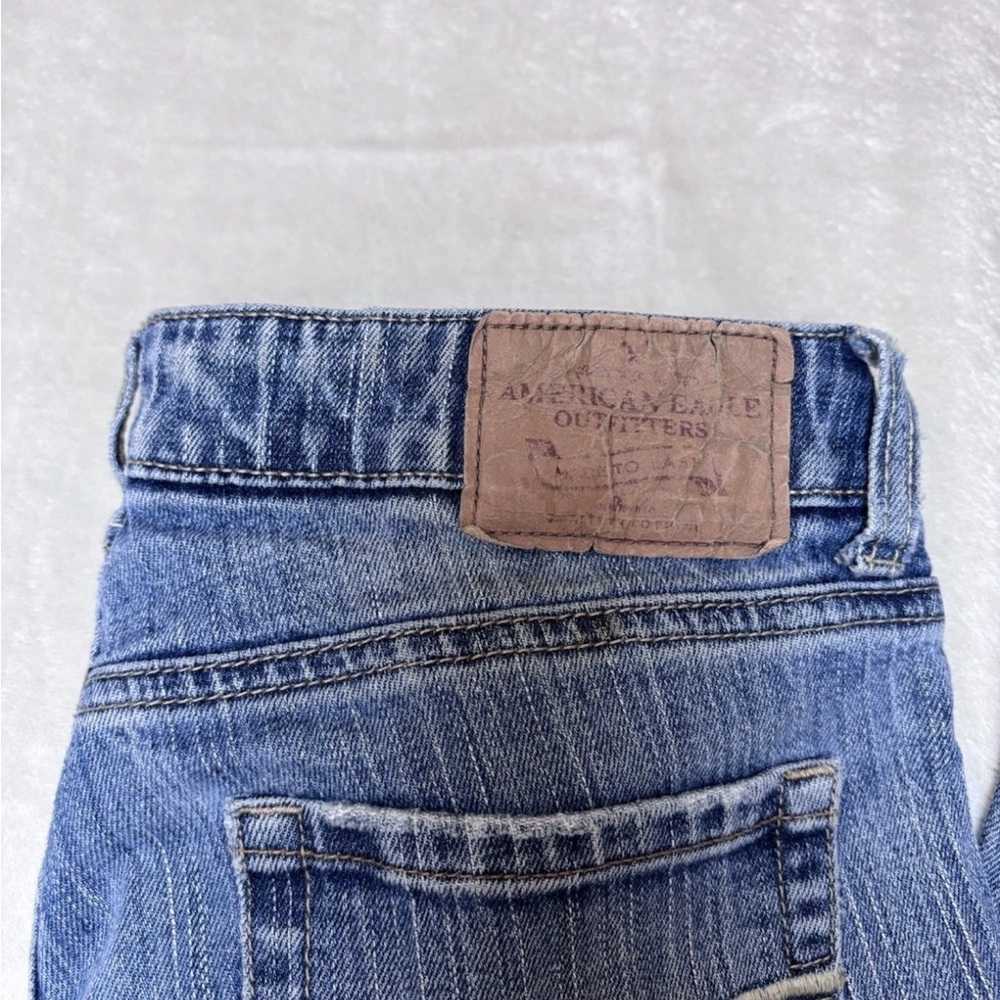 American Eagle Outfitters Classic Blue Wide Leg Jeans - Picture 6 of 9
